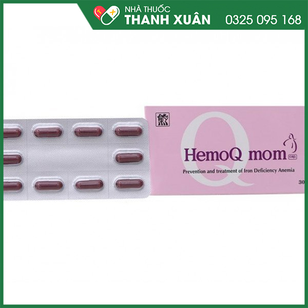 HemoQ mom bổ sung sắt, vitamin B12